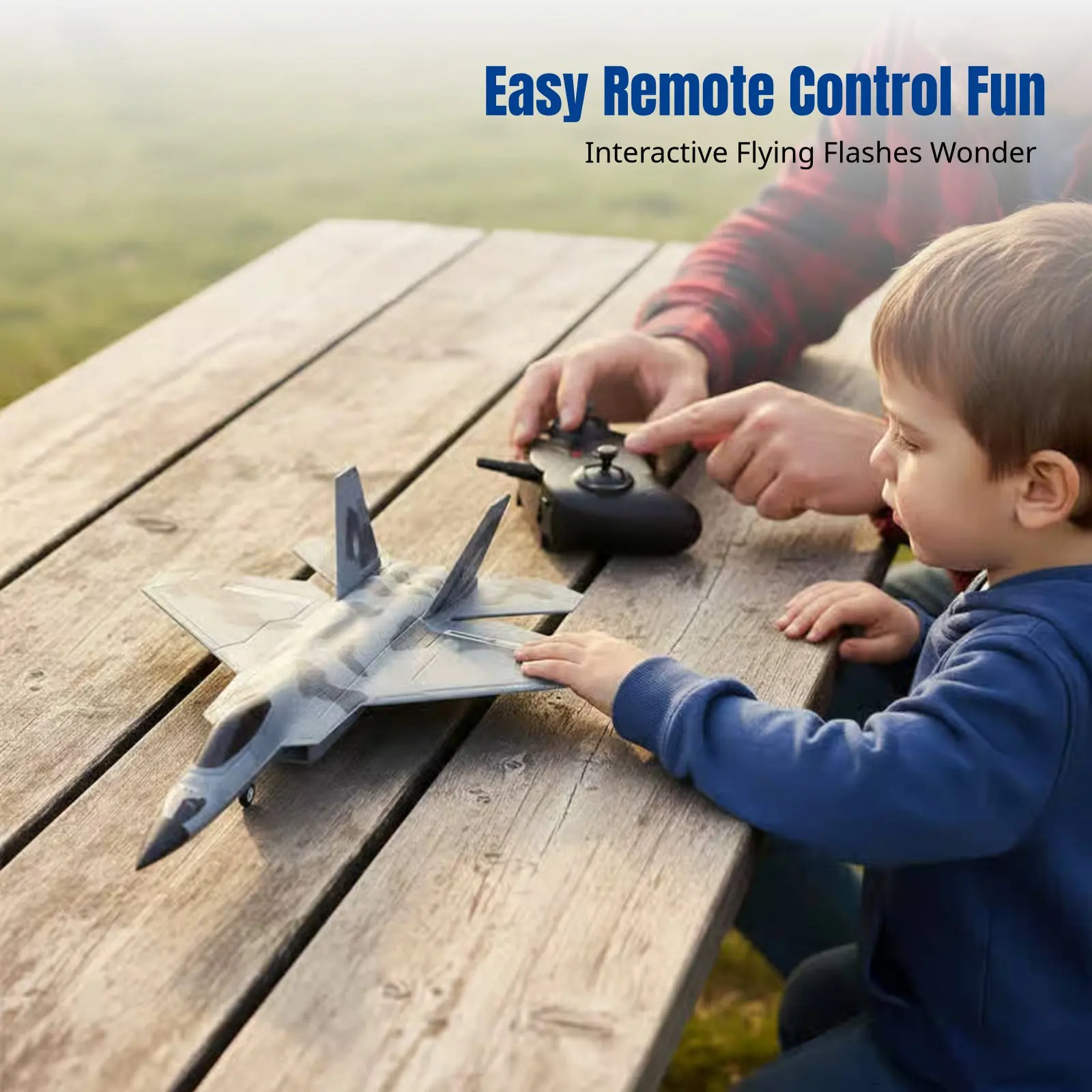 

F22 RC Fighter Jet, 2.4G Dual Band, EPP Foam, ABS, Realistic Model, Kids, Beginner
