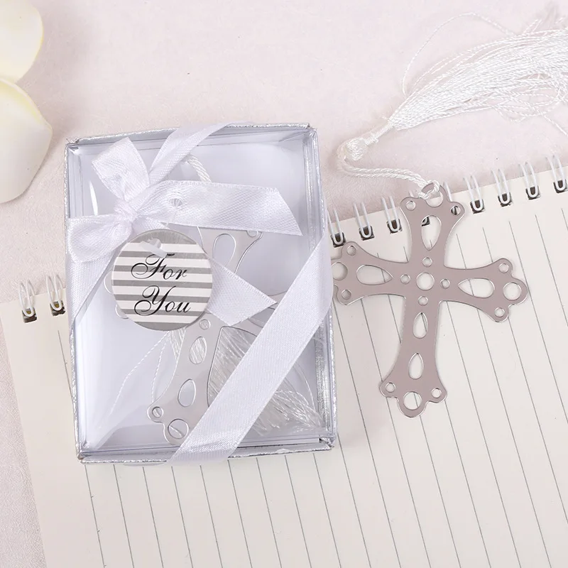 Free shipping 20pcs/lot Cross bookmark for wedding decoration wedding baptism favors and gift for wedding party and baby shows