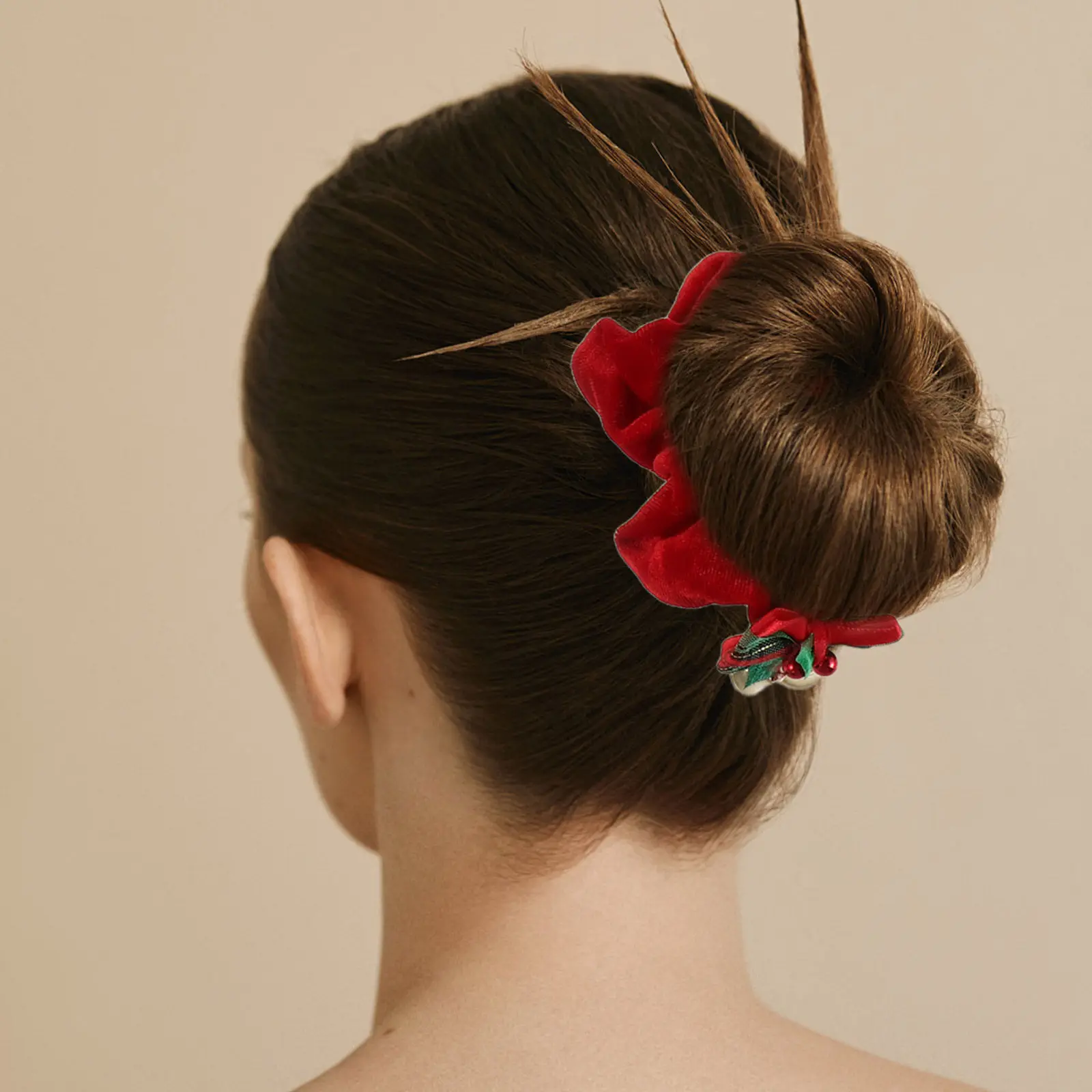 

Набор из 5 рождественских резинок для волос: праздничные резинки с блестками, колокольчиками и бантами, эластичные резинки для волос без повреждений, держатели для хвоста