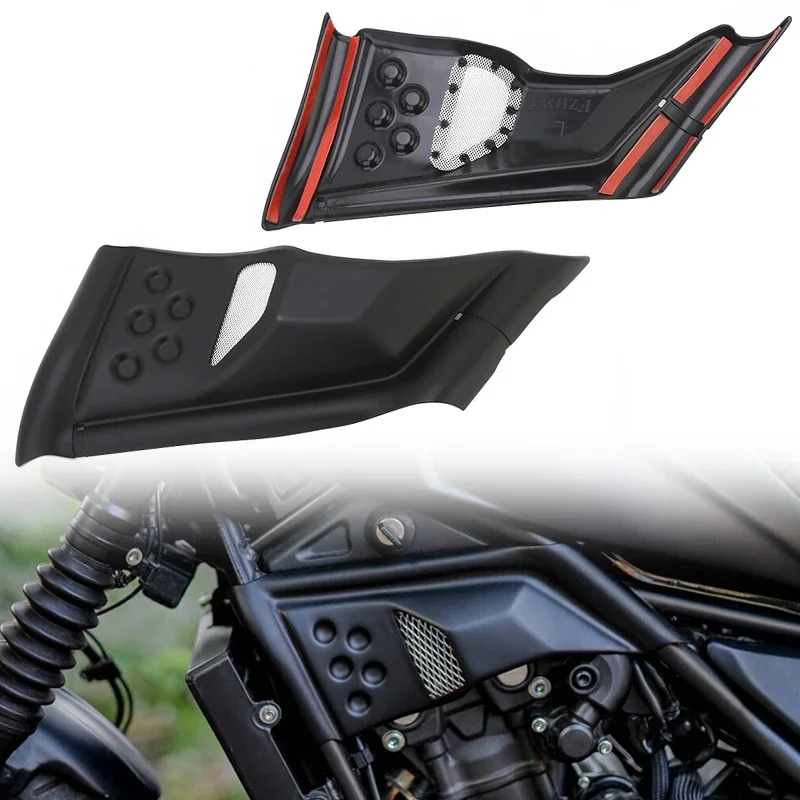 

1 Pair Motorcycle Black ABS Engine Fairing Guard Case Cover Side Frame Accessories For Honda Rebel CMX 300 500 2017-2023 2022