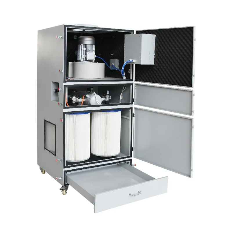 Single-machine pulse filter cartridge, grinding machine dust collector, energy-saving and dust-free equipment