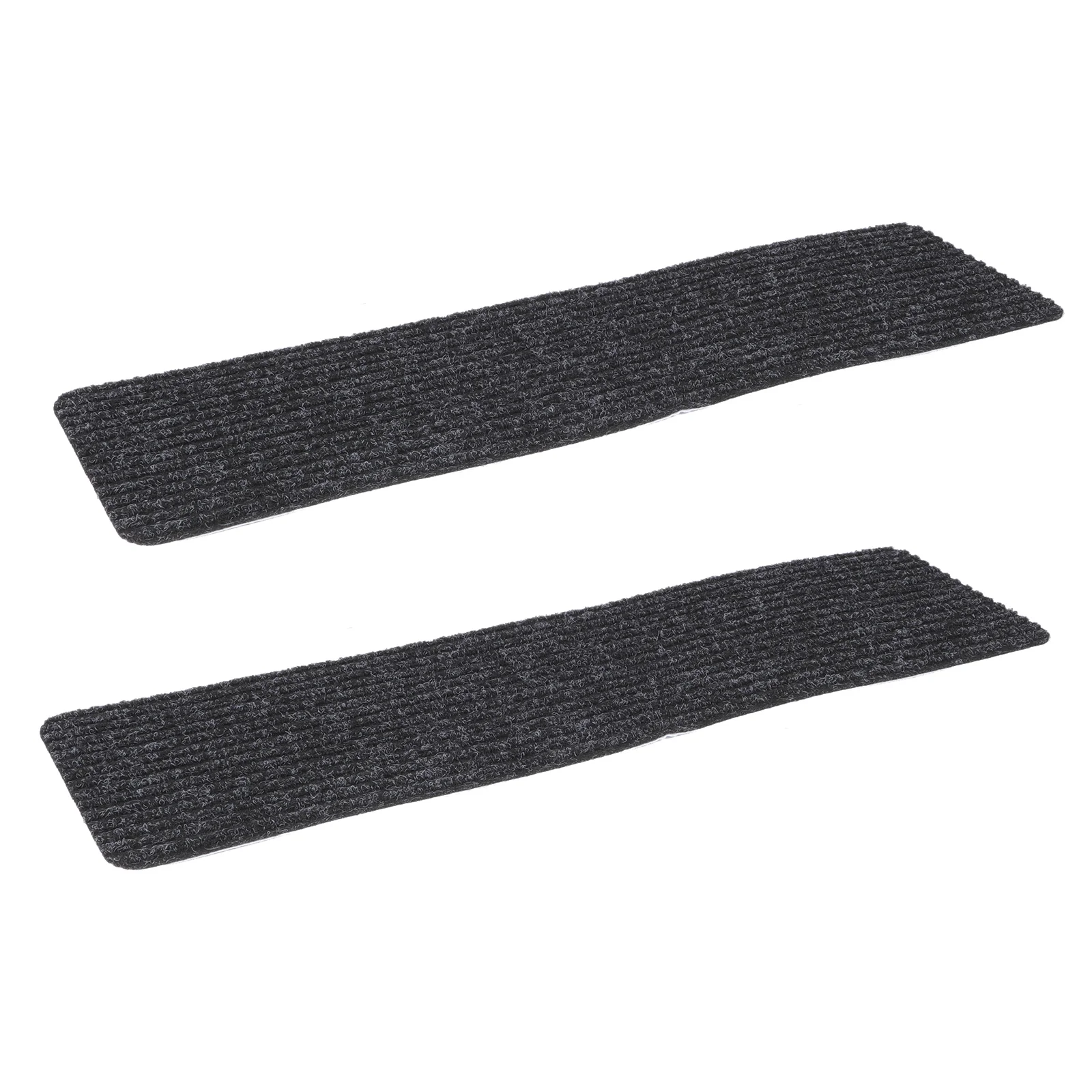 2 Pcs Strip Double Stripe Stair Mat Child Washable Rug Carpet Protector Polyester Outdoor Mats Self-Adhesive Pads Treads