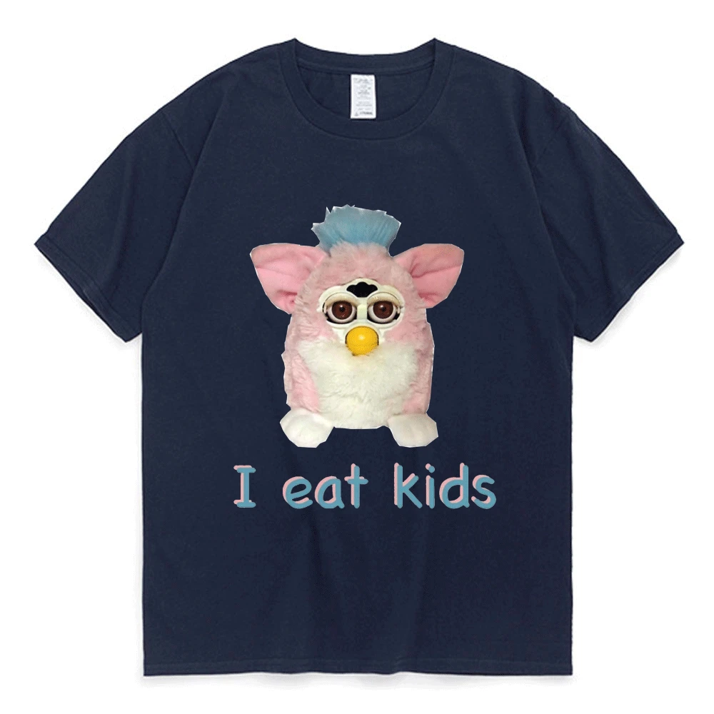 Забавная детская футболка Bertram Eats I Eat Tees, мужские летние хлопковые топы с короткими рукавами, черная повседневная футболка большого