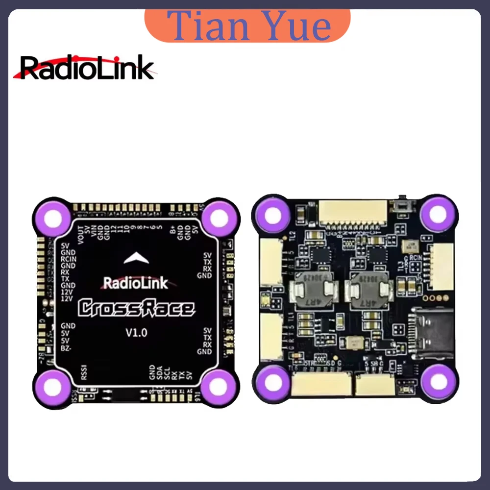 

Полетный контроллер HobbyFly CrossRace RC 12CH OSD 4-в-1 ESC Plug-and-play для 2-8-осевых FPV-дронов и мультироторов