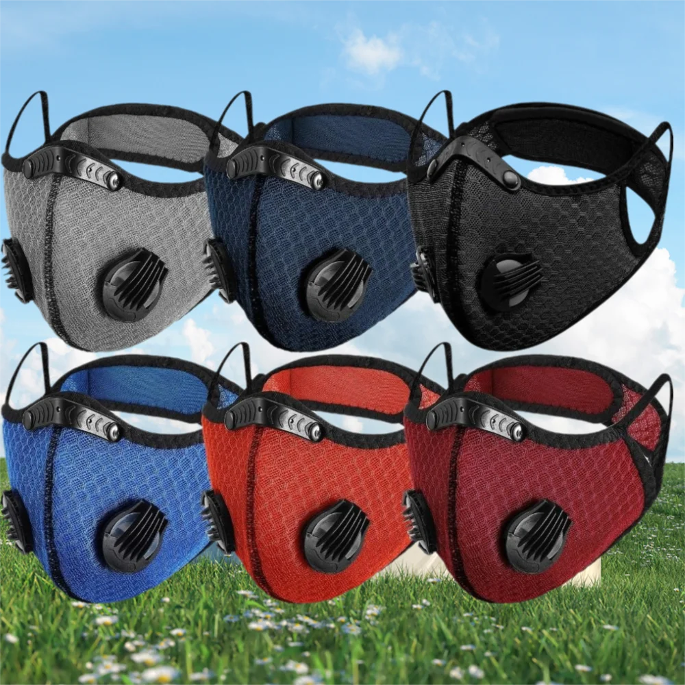 Máscara antipolvo ergonómica transpirable, abrazadera para la nariz, máscara respiradora antipolvo, filtros de carbón activado lavables reutilizables para carpintería