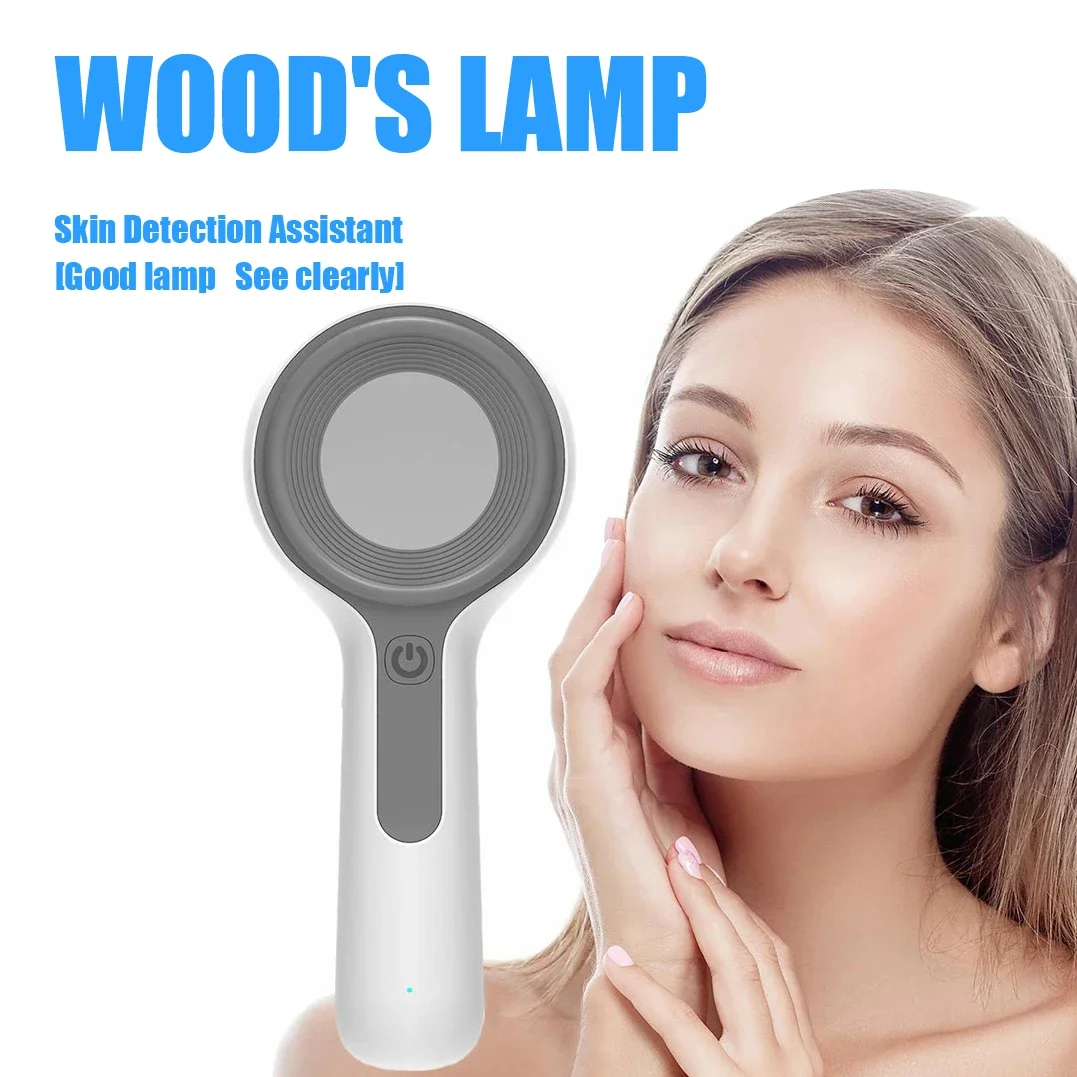 Woods Lamp For Vitiligo Skin Analyzer Fungus Detector Professional Facial Moss Tinea Magnifying Analyzer SPA Home Salon Use