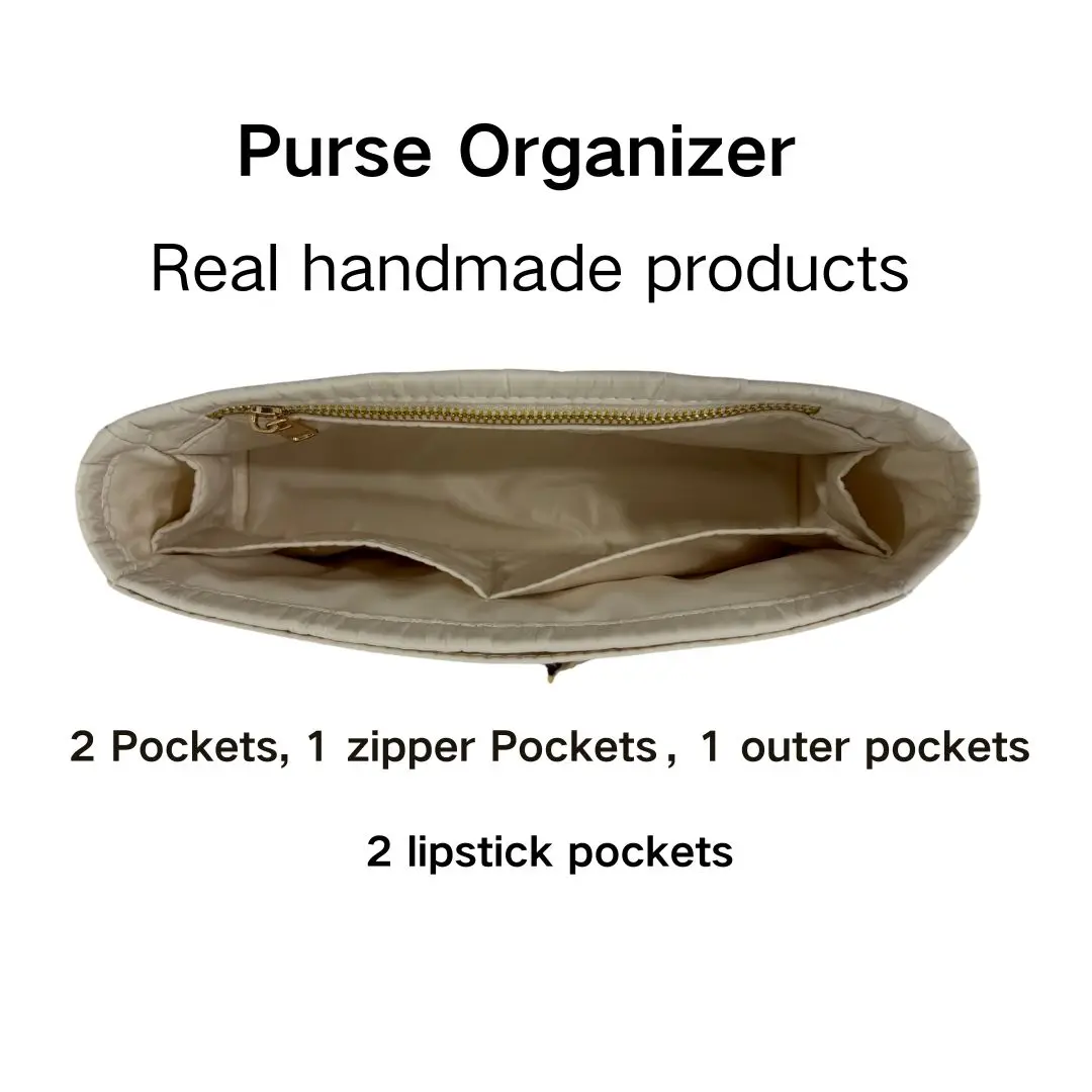 Purse Organizer Insert For Chanel CF Bags Premium Nylon Bag Organizer Luxury Handbag Tote Shaper-handmade