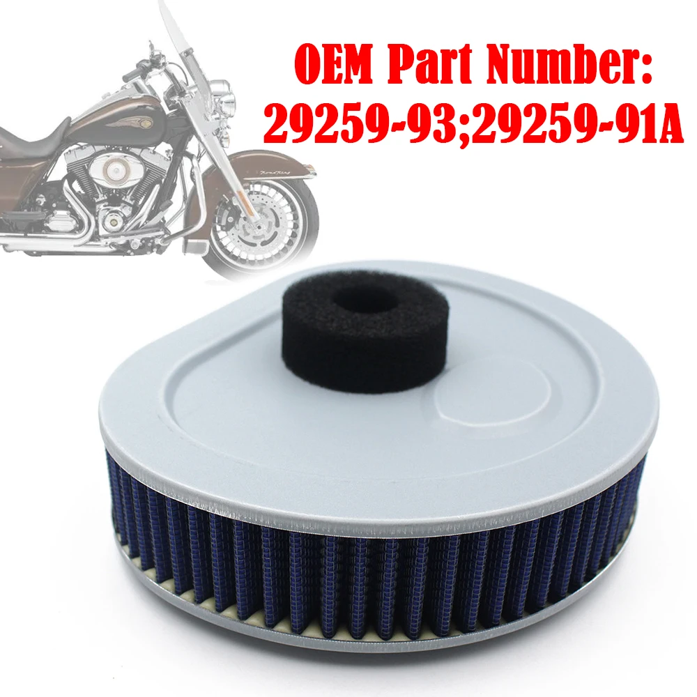 

Motorcycle Engine Air Filter Cleaner Air Intake Filter Element For Harley Electra Glide Fat Boy Dyna Glide FLHR Road King