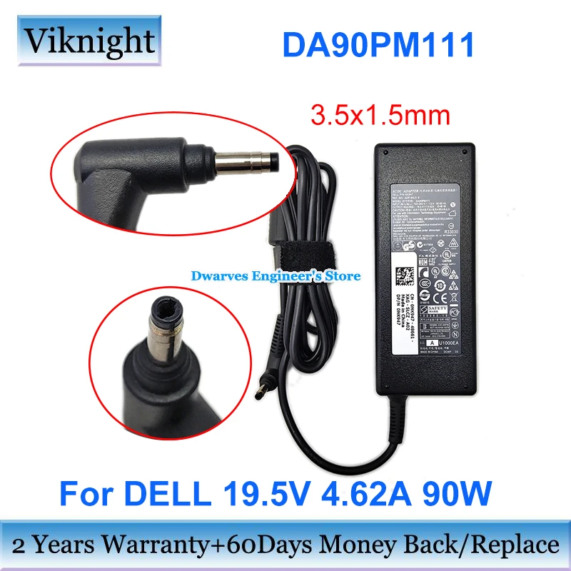 19.5V 3.42A Adapter DA90PM1110 Laptop Charger ADP-90LD B For Dell INSPIRON 5439 5460 5470 14 5439 P41G VOSTRO 5460 Power Supply