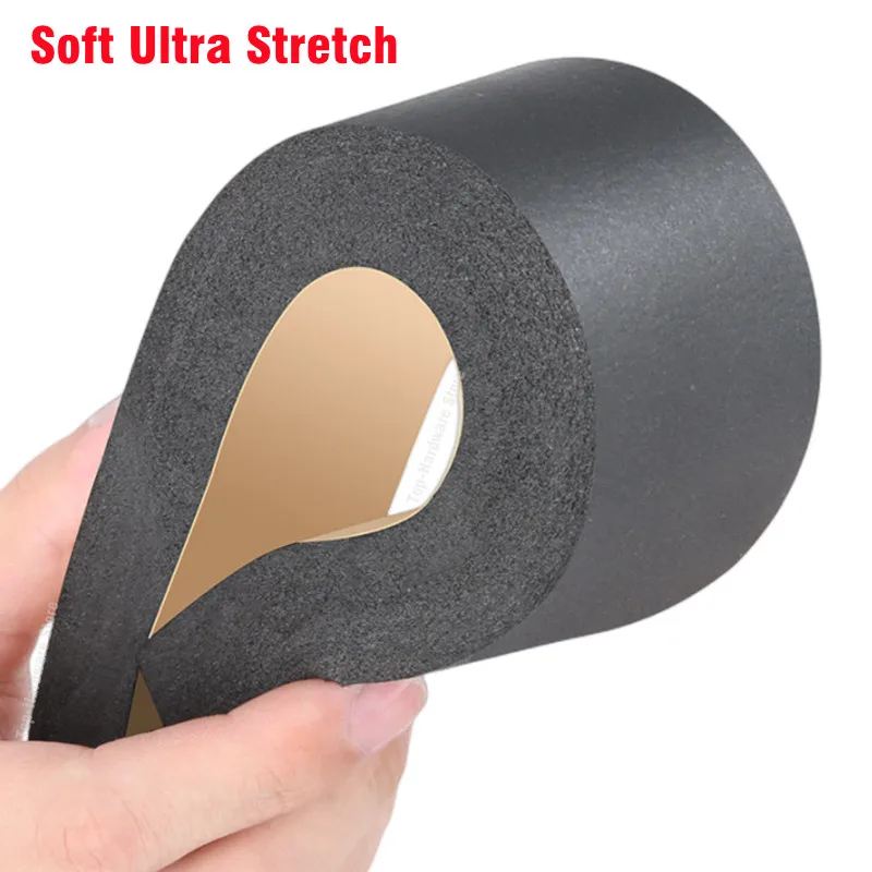 New EPDM Self Adhesive Flat Rubber Seal Strip sponge sealing strip EVA Black Foam Single Sided Tape Anti-collision Seal Gasket