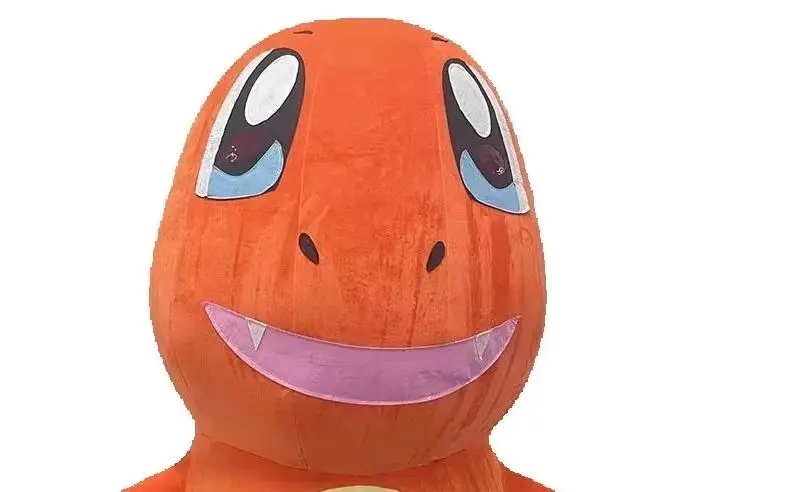 Disfraz Inflable de Charmander de Potdemiel, Dragón Naranja, Disfraz de Pokémon para Halloween, Carnaval, Disfraz de Dibujos Animados