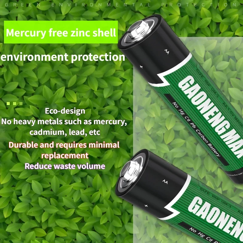 

2025 New Disposable Carbon 5 and 7 Batteries for Home Remote Control, Mouse, and Fan Operation, Environmentally Friendly Battery