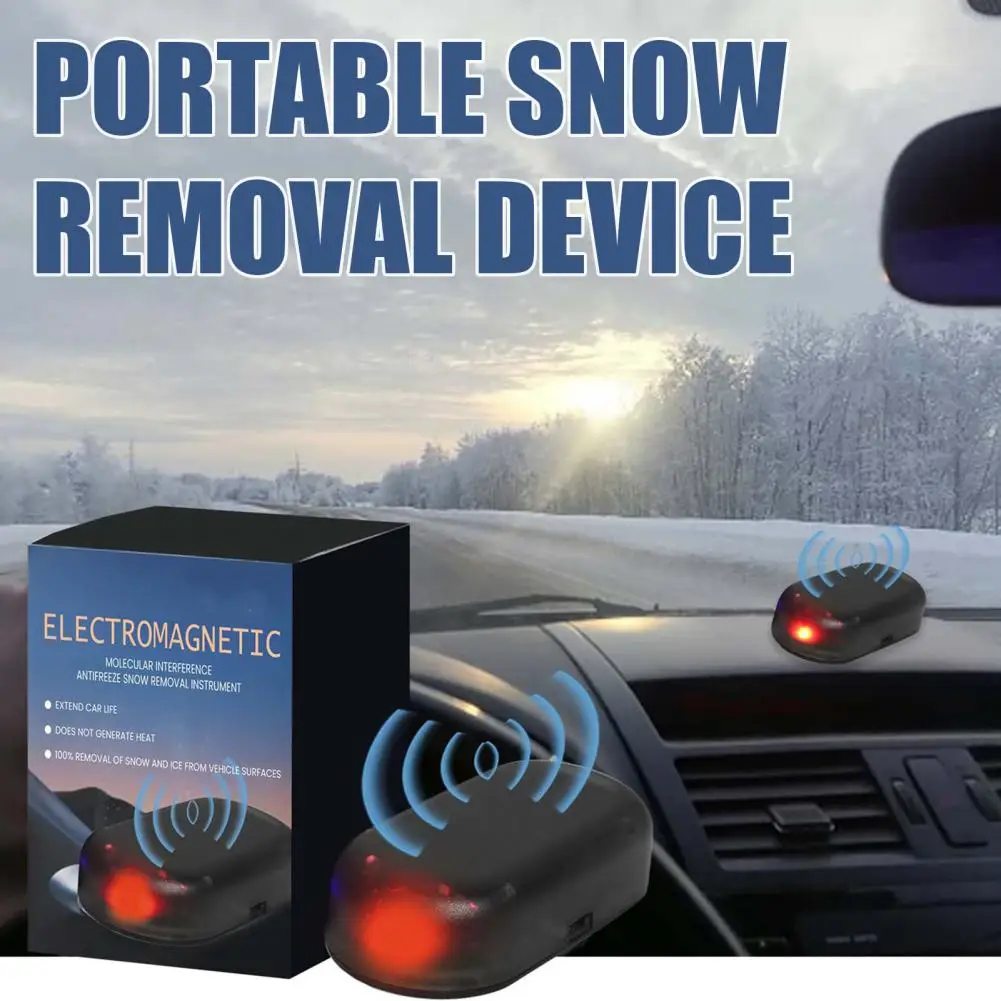 3Pcs Car Defroster Electromagnetic Snow Removal Device Mini Car Microwave Deicing Instrument Antifreeze Car Snow Removal Tool