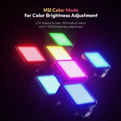 Imagen 2 del producto Ulanzi VL49 RGB luces de vídeo Mini luz LED para cámara 2000mAh lámpara de Panel LED recargable iluminación de vídeo y fotografía para Youtube Tik tok