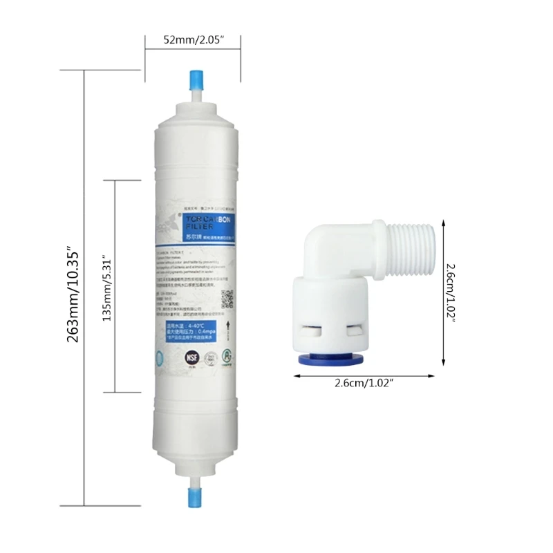 T33 Carbon Post Water Filter 5 micron Carbon Filter for Water Purifier System