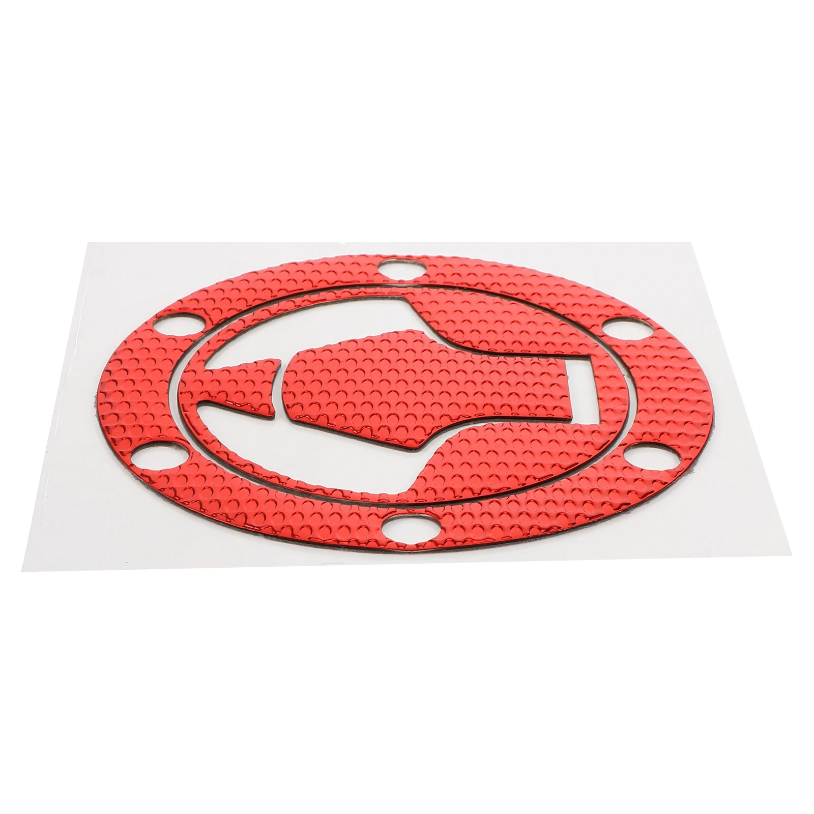 

Motorcycle Fuel Tank Sticker Decals Durable Protector Easy Installation Universal Fit Gas Tank Pad Accessories Six Hole Design