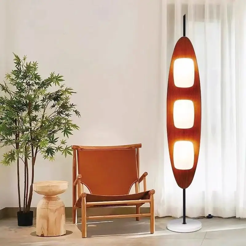 

Japanese Sofa Living Room Floor Light Bedroom designer Pea Lamp Senior Sense Sailboat Standing decorative Floor Lamp