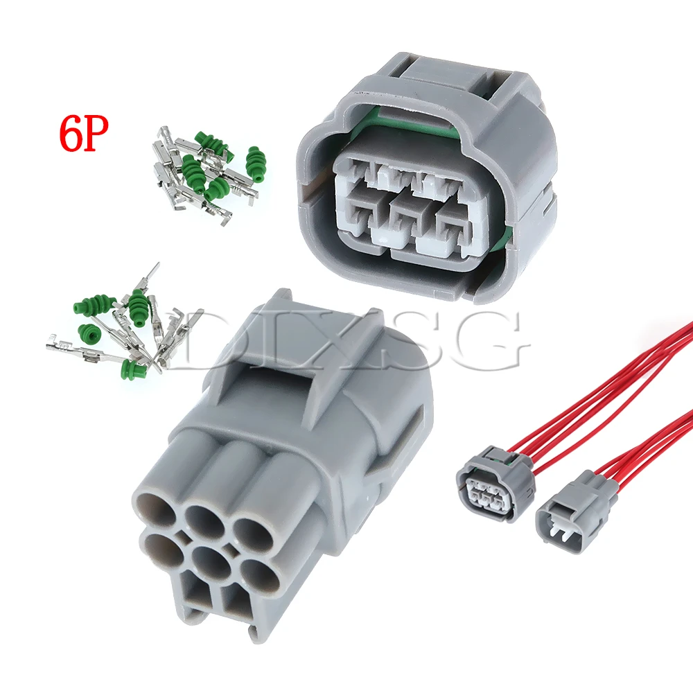 1 Set 6 Pin 90980-10988 90980-10987 7282-7064-40 7283-7064-40 Car Headlamp Wiring Harness Assembly Connector for Toyota