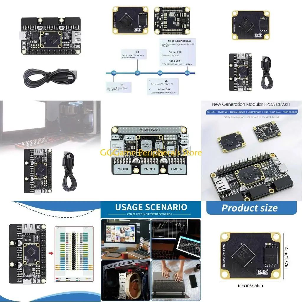 

U55B Primer 25K GW5A-LV25MG121 RISCV Development Board PMOD SDRAM 64Mbit SPI Flashing For Educational Professional