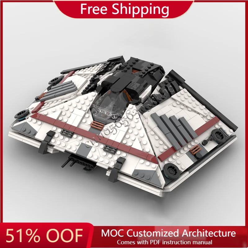 

954 Parts MOC Cool Spaceship Model Building Blocks Brick Creative DIY Assembly Educational Toys Children Christmas Holiday Gift