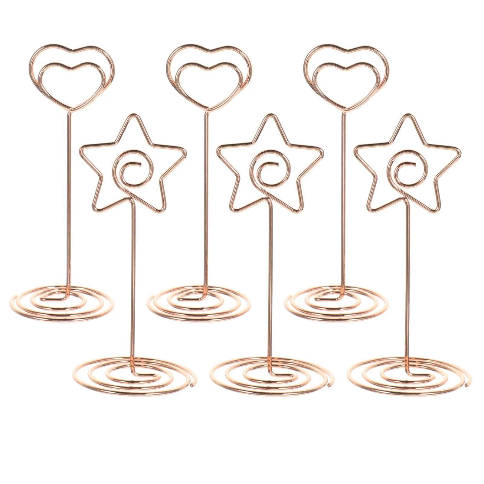 

6pcs Number Holders Wedding Centerpieces Photo Place Card Holders Office Message Clips Memo Clip Restaurant Table Numbers