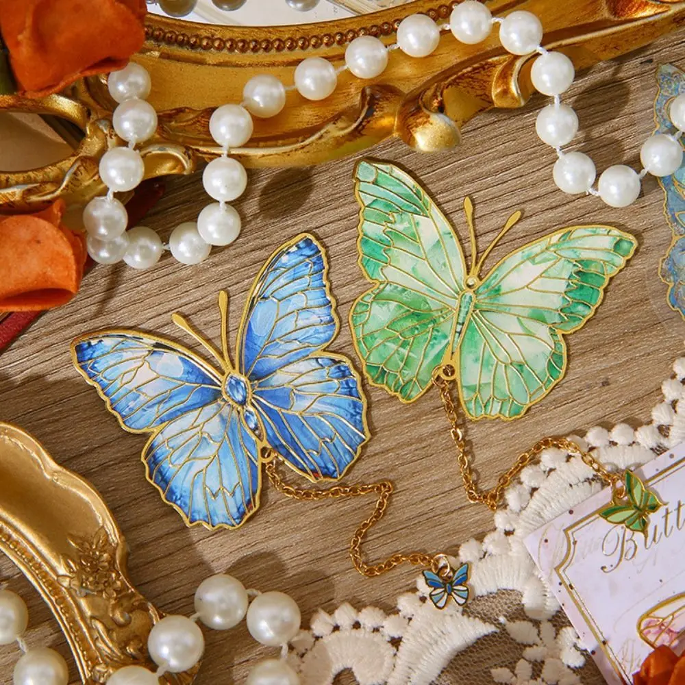 Bronzing โลหะผีเสื้อบุ๊คมาร์คจี้สไตล์จีนจี้ Book Marker ประณีตแยกหน้า Pagination Mark