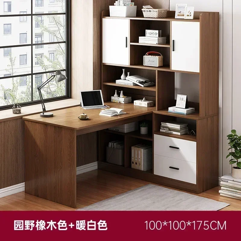 Large Simple Computer Desk Bookshelf Game Table Drawers Laptop Student Study Writing Desk Office Table Mesa Escritorio Furniture