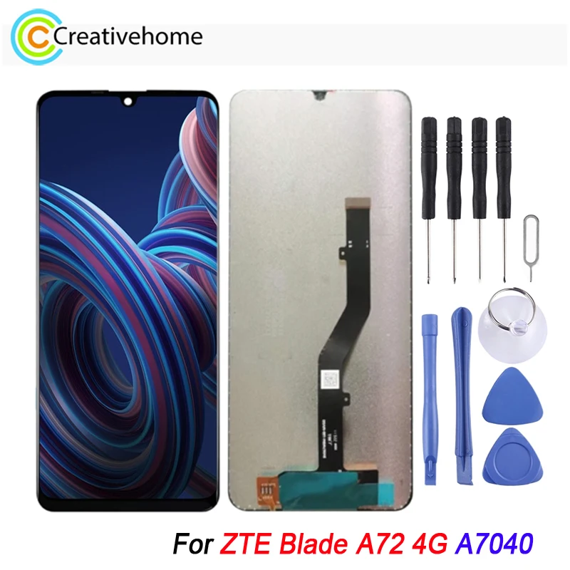 

IPS Material LCD Screen Display For ZTE Blade A72 4G A7040 Touch Screen with Digitizer Full Assembly Replacement