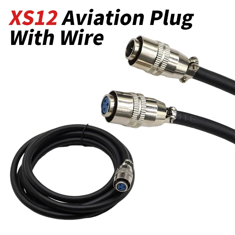 

XS12 Female Head wit 2M Wire XS12 Welding Aviation Plug JK-4P/Y2 3 4 5 6 7 8 Pin Push-pull Self-locking Male Connector Cable M12
