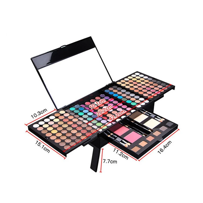 194 Farben Kosmetik Make-up Palette Set Kit Kombination mit Lidschatten Gesichts Rouge Augenbrauen Puder Gesicht Concealer