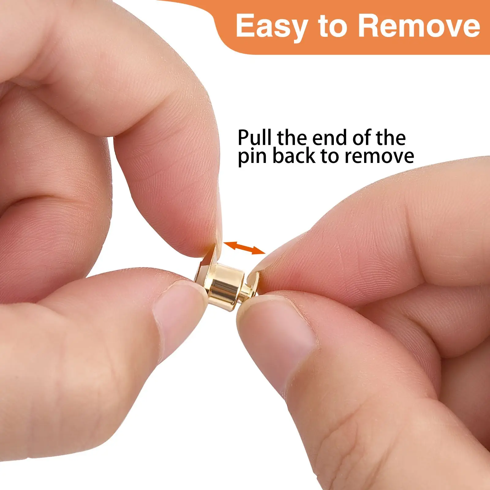 10/20pcs Locking Clasp Used Gold Silver Back Of Metal Pin Of Brooch Enamel Lapel Pin Clasp Safety Jewelry Findings Components