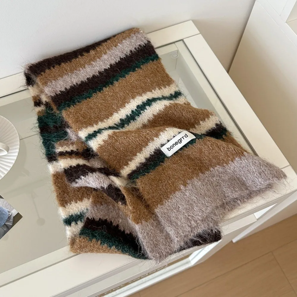 

Женская модная шерстяная шаль в полоску, красочные высококачественные монгольские пончо, термоутепленная накидка, накидки