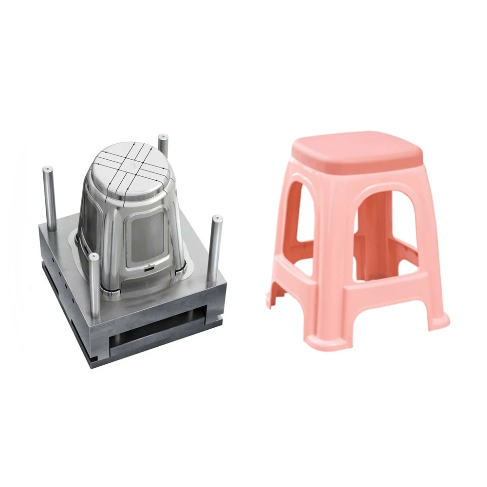 Single Multi Cavity Plastic Stool   House Furniture Mould