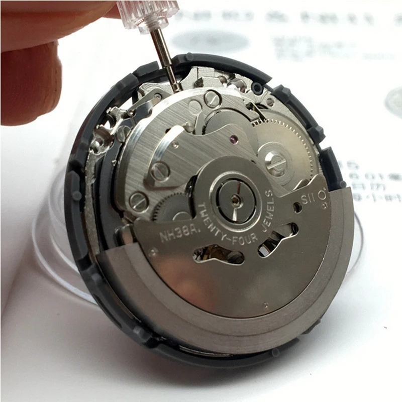 3X NH38 Movement Standard NH3 Series Automatic Mechanical Watch Movt Parts Twenty-Four Jewels Nh38a Japan Imported