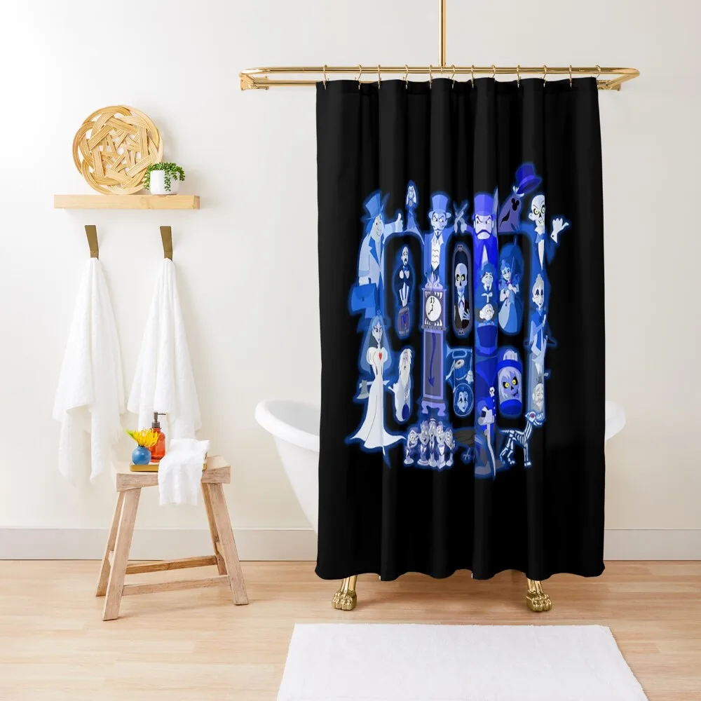 

999 Happy Haunts T-Shirt Shower Curtain For Shower Bathroom Accessory Curtain