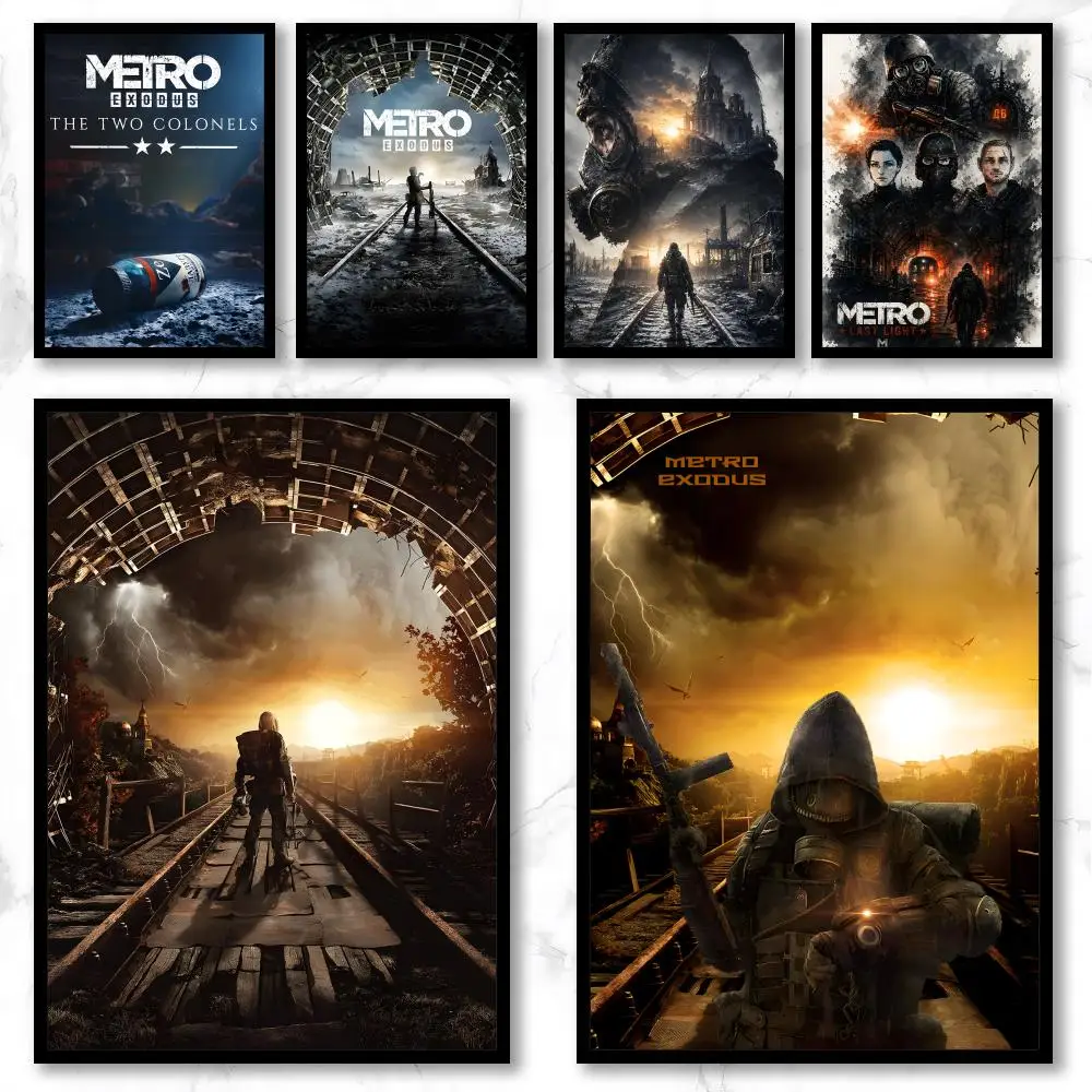 Game M-Metro Exodus Poster Graffiti Art Posters, Chic Wall Decor for Home, Studio, Office & Coffee Shop