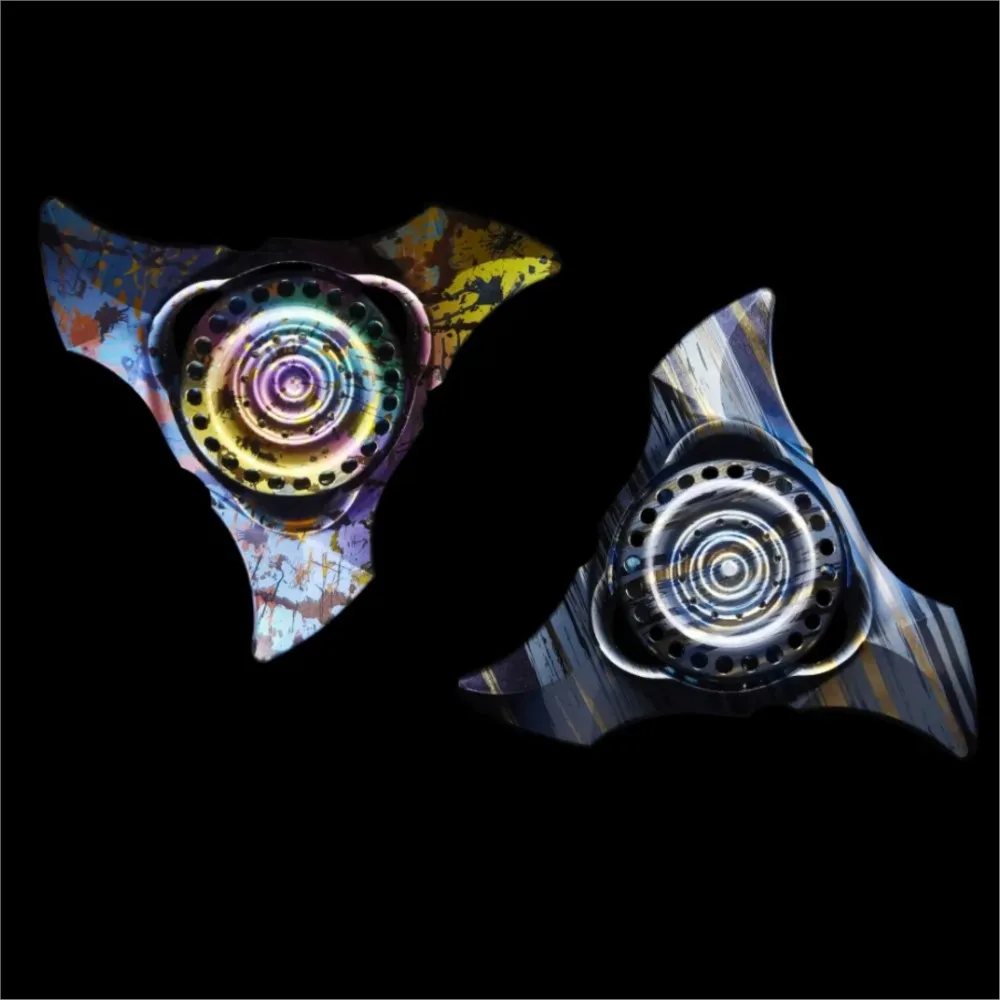 WANDER-Z EDC Crazy Dart Fidget Spinner Rame Fidget Toys Adulti Scrivania da ufficio Novità Giocattolo Disegni originali Gadget per alleviare l'ansia