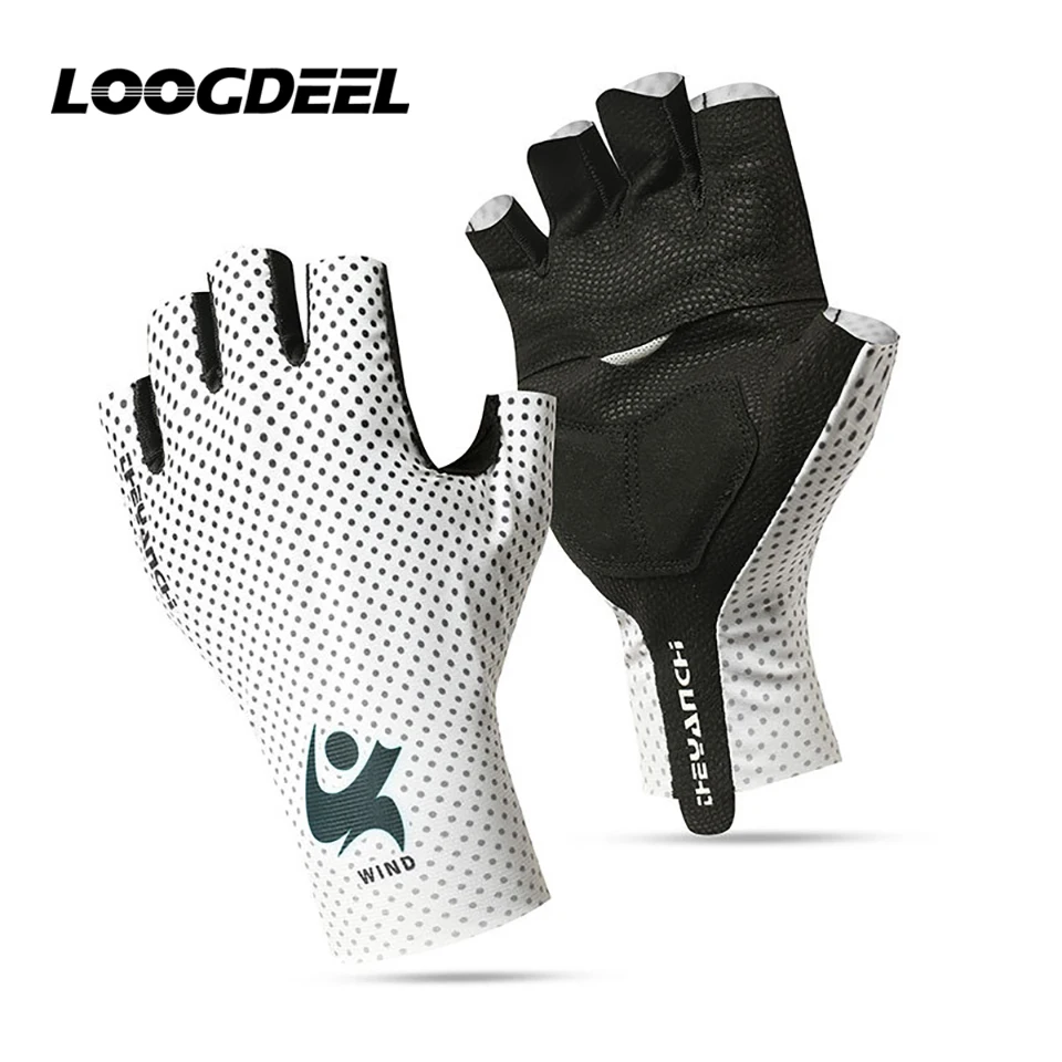 Radfahren Handschuhe Männer Frauen Sommer Outdoor Sport Angeln Anti Slip Atmungsaktive Halb Finger Fahrrad Fitness MTB Fahrrad Handschuhe Unisex