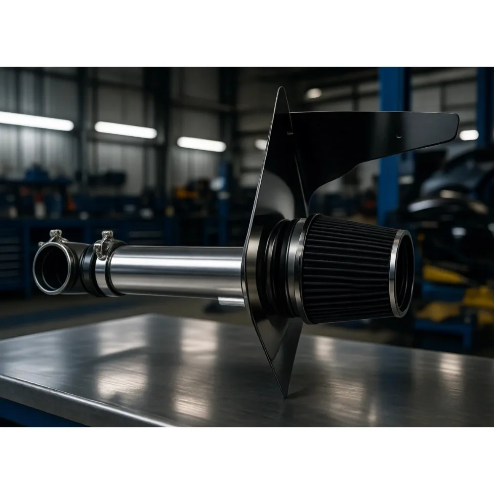 3.5 Inch Cold Air Intake Kit with Heat Shield for 2010-2011 Camaro 3.6L High Performance Black