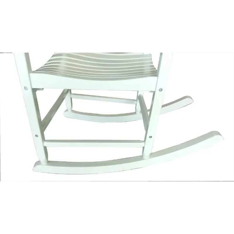 

Hot Sale.Outdoor Wood Porch Rocking Chair, White Free shippment