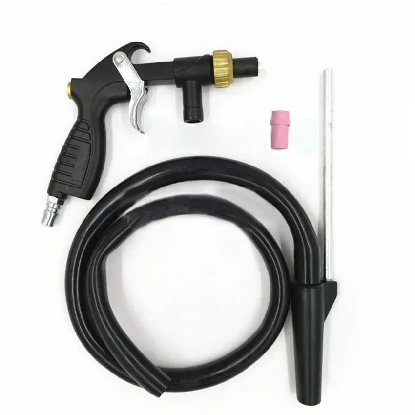 High quality Abrasive Air Sand Blasting Gun kit 1 ceramic nozzle iron nozzle Sand Suction Pipe Industrial Sandblaster Gun