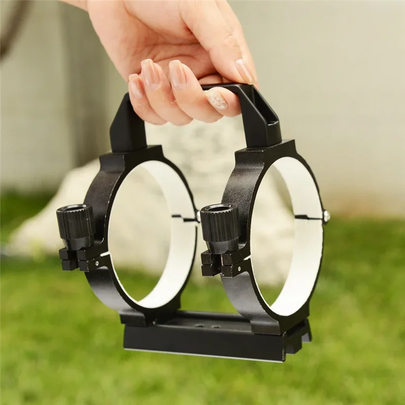 L93A-Telescope Mirror Clamps- Hoop Ring Astronomical Telescope Metal Tube Clamp 80/90MM Accessory Set