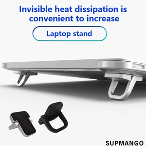 Aluminum mini portable laptop, risk computer, notebook stands, 2pcs per set Main Sales Keyboard Support - №2