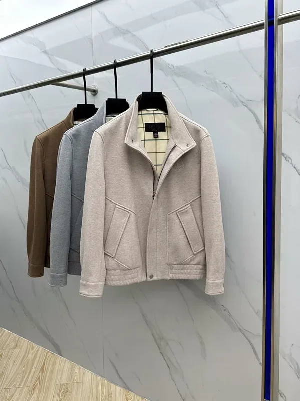 

LP 25aw mohair stand-up collar minimalist casual jacket