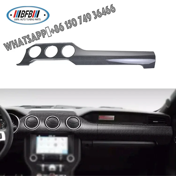 

Dry Carbon Car Dashboard Panel for Ford Mustang Carbon Fiber Interior Kits 2015-2019