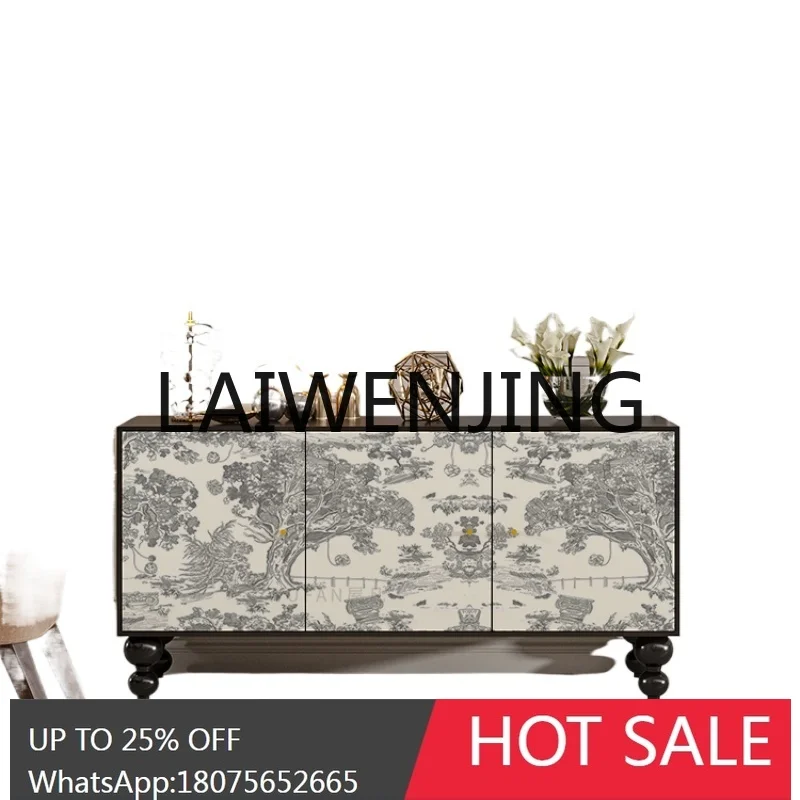 

RWJ Solid Wood Wall Integrated Sideboard Dining Room Multi-Functional Storage Cabinet