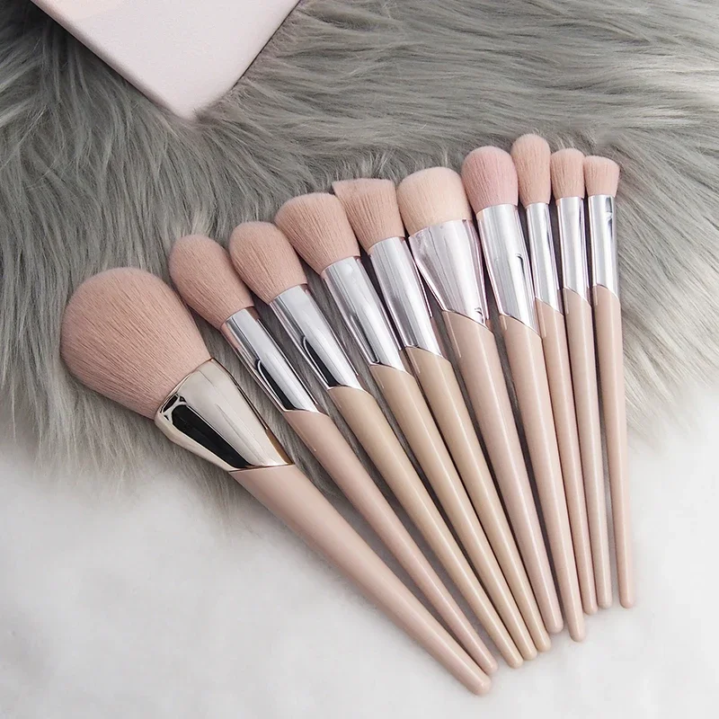 5-21Pc Pędzel do makijażu Puder do konturowania twarzy Podkład Kremowy róż do policzków Cień do powiek Smudge Eyeliner Fashion Fenty Style Beauty Tool