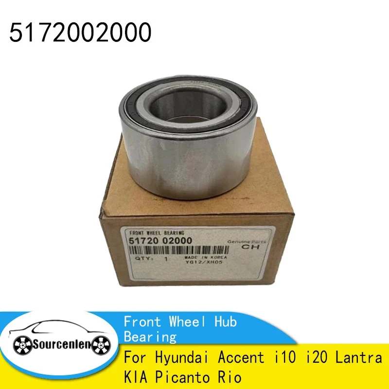 Front Wheel Hub Bearing For Hyundai Accent i10 i20 Lantra KIA Picanto Rio 5172002000 51720-02000