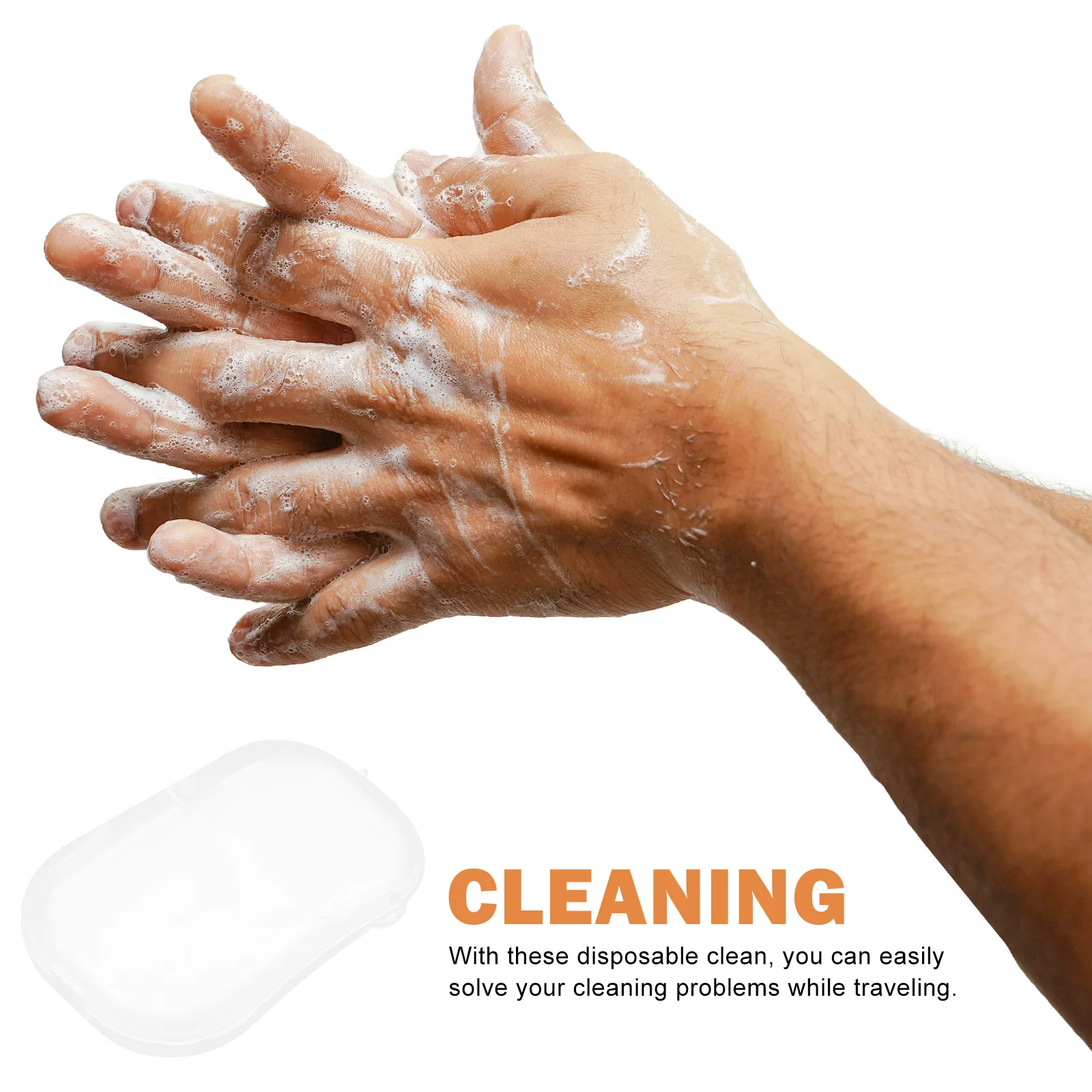 

20 Boxes Travel Soap Sheets Gentle Hand Wash Cleaning Solution for on-The-Go Use Portable Soap for Travel Camping Trips