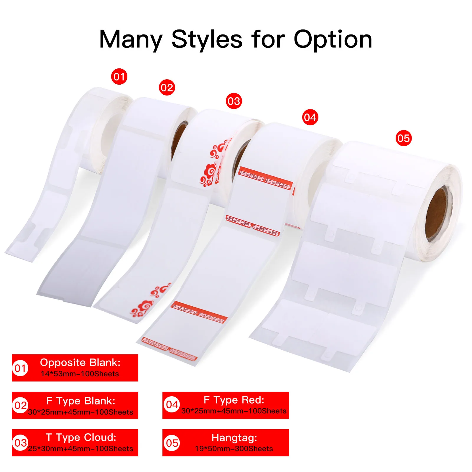 Jewelry Label Price  Thermal Printing Sticker Paper Self-Adhesive Waterproof Oil-Proof Tear Resistant Label Tape for DP23 Series